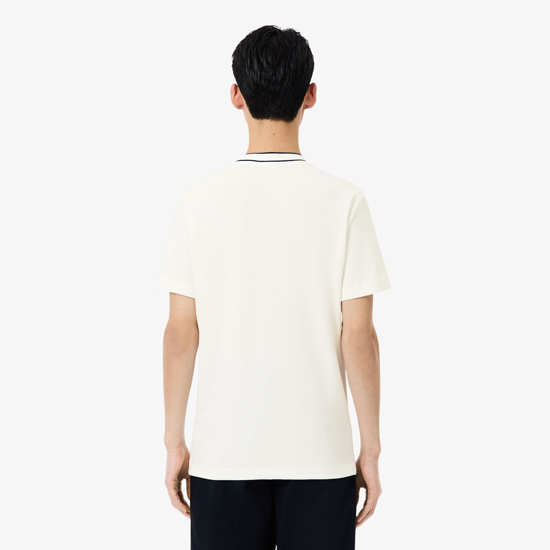 Stretch Pique Stripe Collar T-shirt - TH8174-00-70V