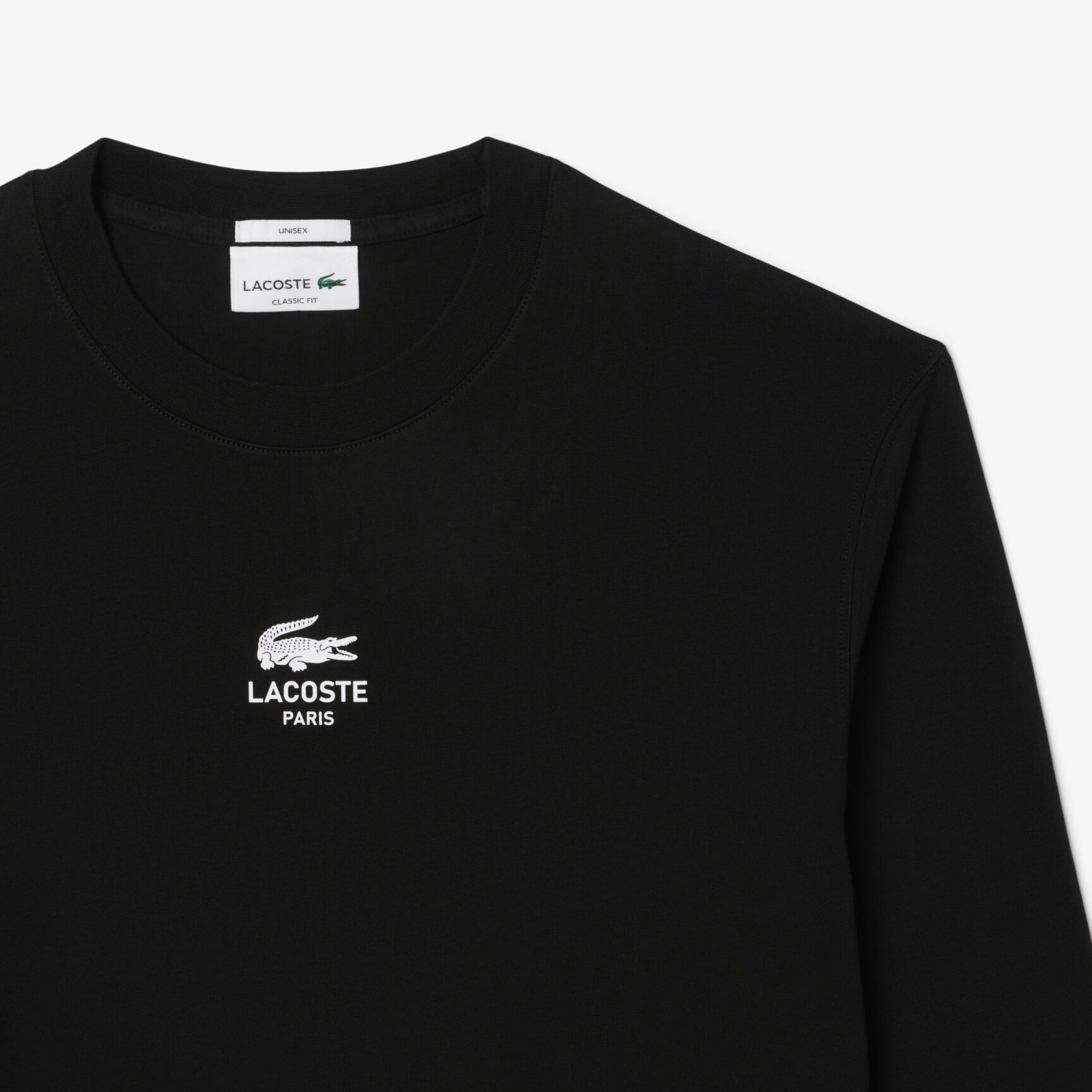 Long Sleeved Lacoste Print T-shirt - TH8135-00-031