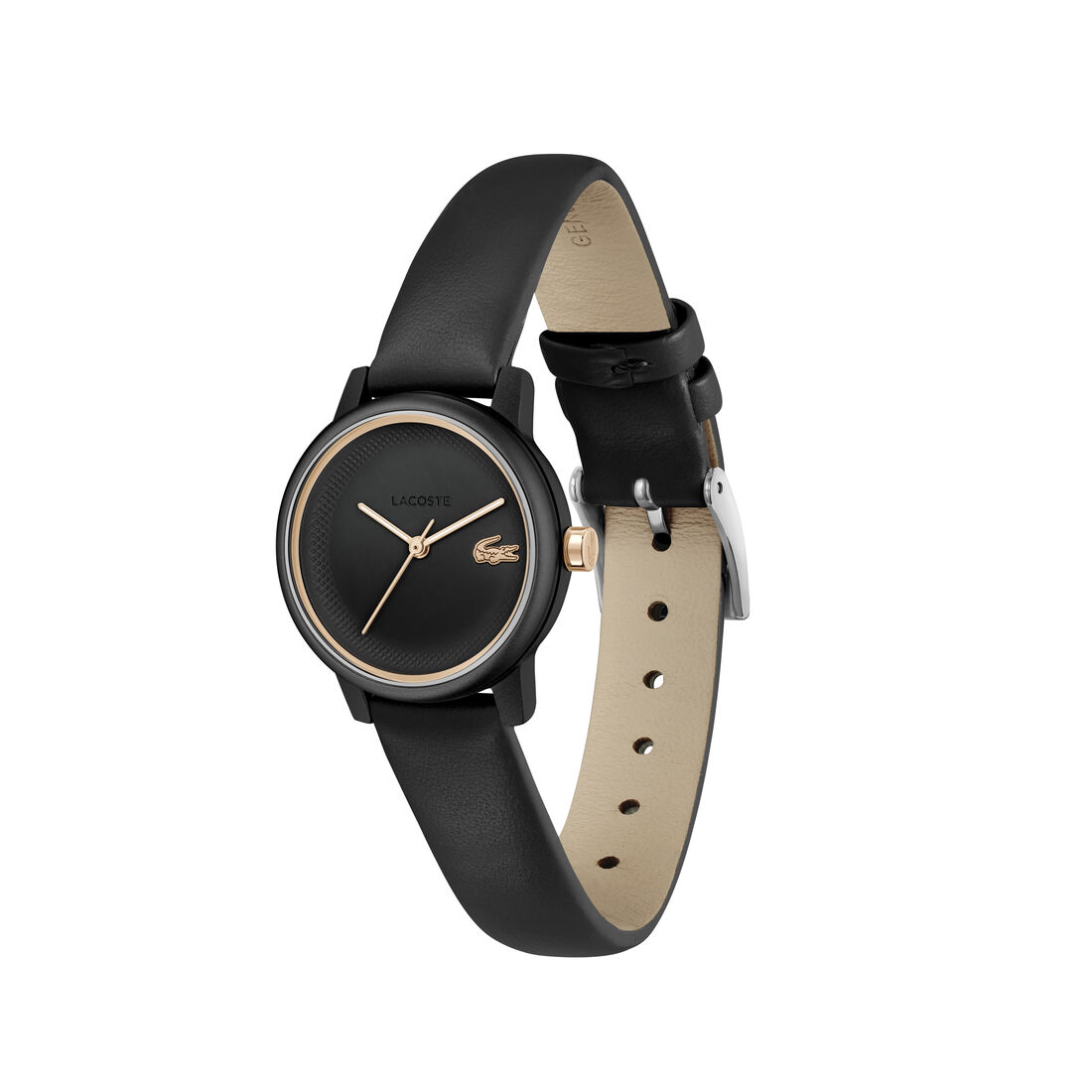 Lacoste 12.12 Swift Leather Strap WATCH - 2001436-BLACK