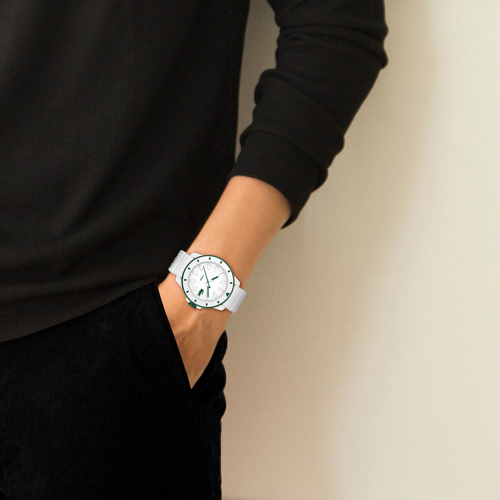 Three-Hand Silicone Strap Men's Watch Three-Hand Silicone Strap Men's Watch - 2011415-WHT