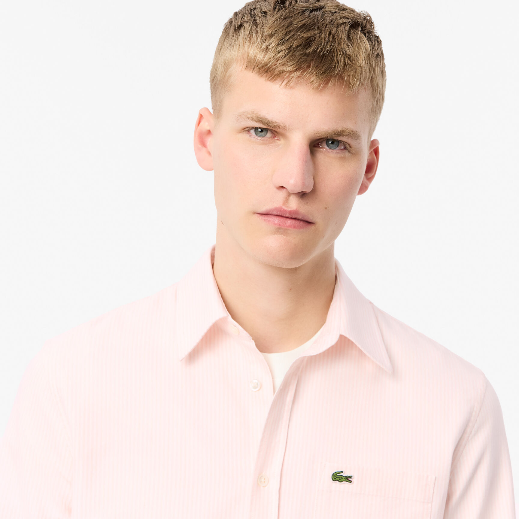 Regular Fit Striped Oxford Shirt Striped Oxford Cotton Shirt with Pocket - CH5625-00-99P