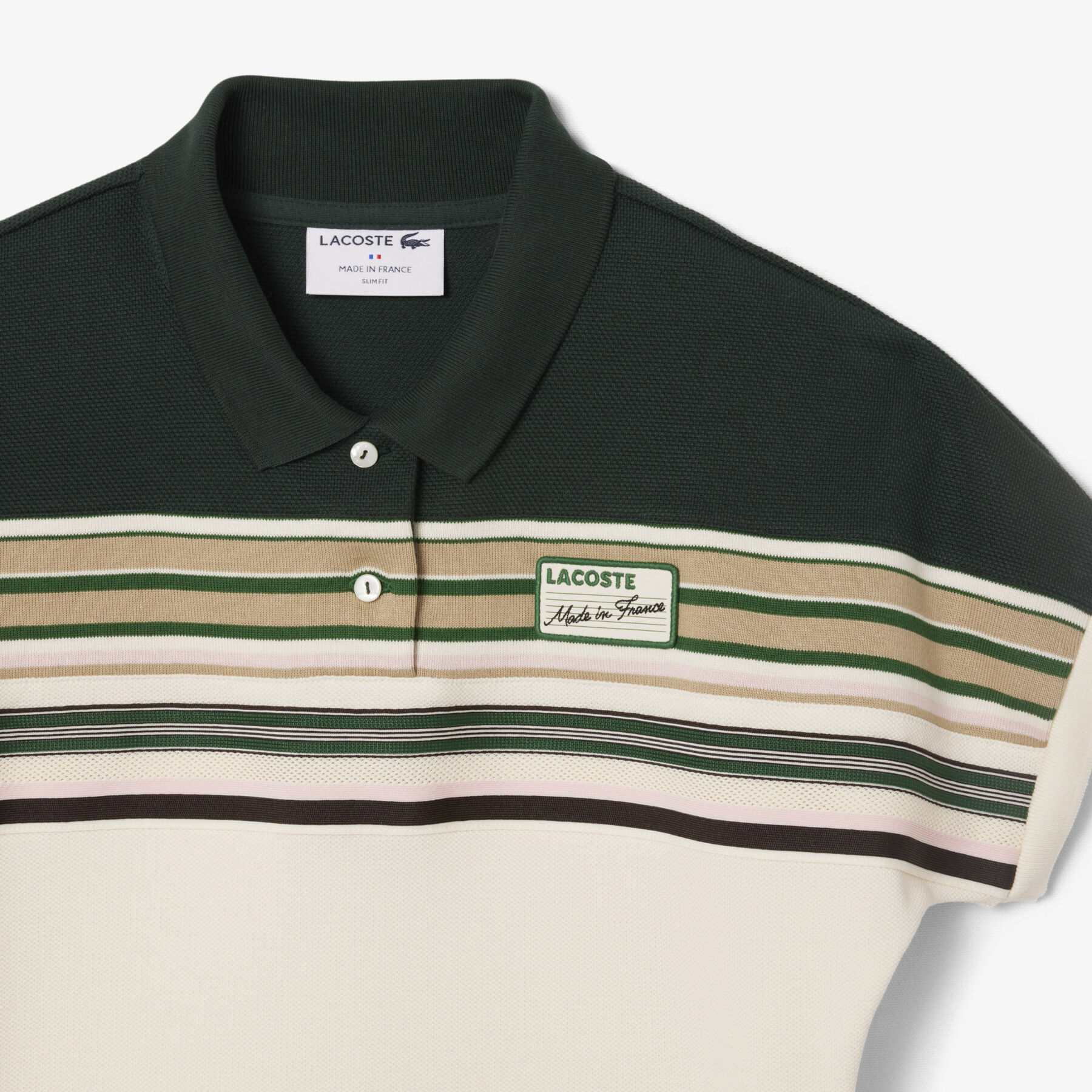 French Made Slim Fit Striped Polo Shirt French Made Slim Fit Striped Polo Shirt - PF5291-00-PIB