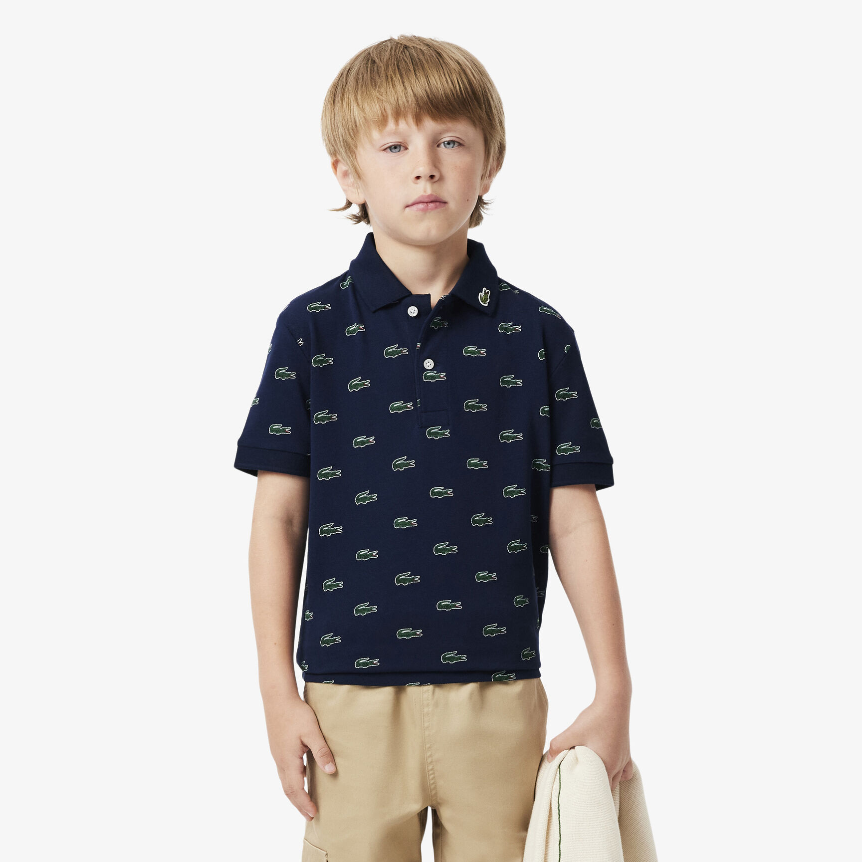 Printed Petit Pique Polo Shirt - PJ1117-00-166