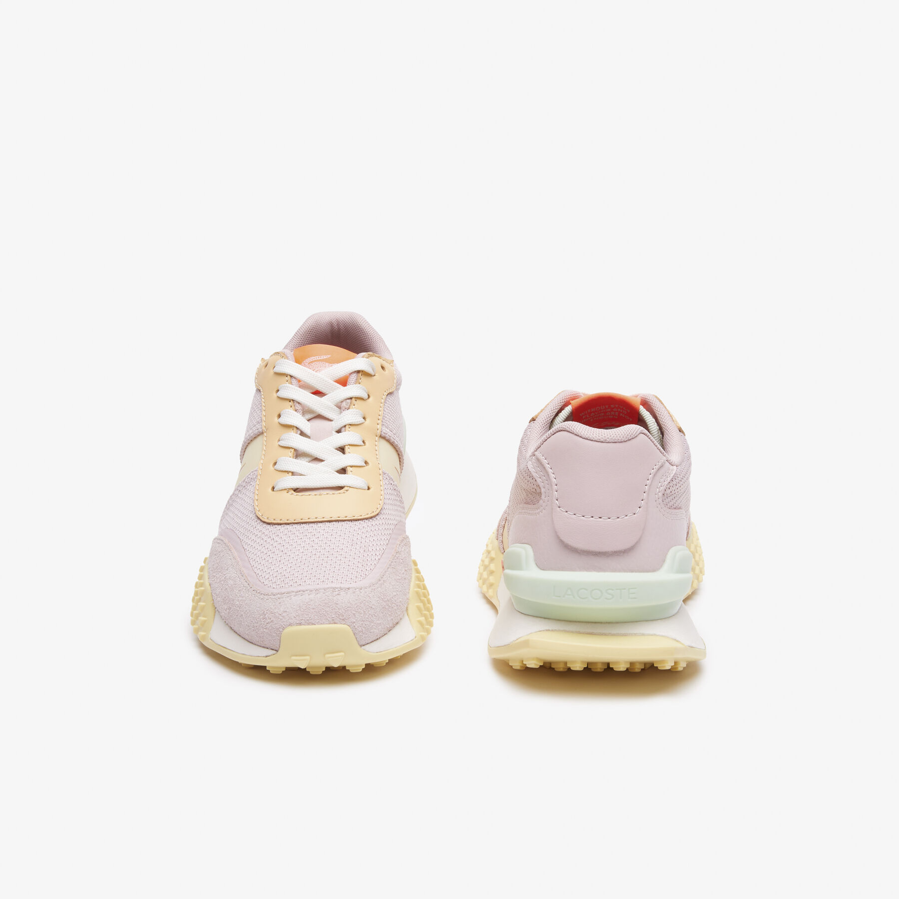 Women's Lacoste L-Spin Deluxe Leather Colour-Block Trainers women s lacoste l spin deluxe leather colour block trainers