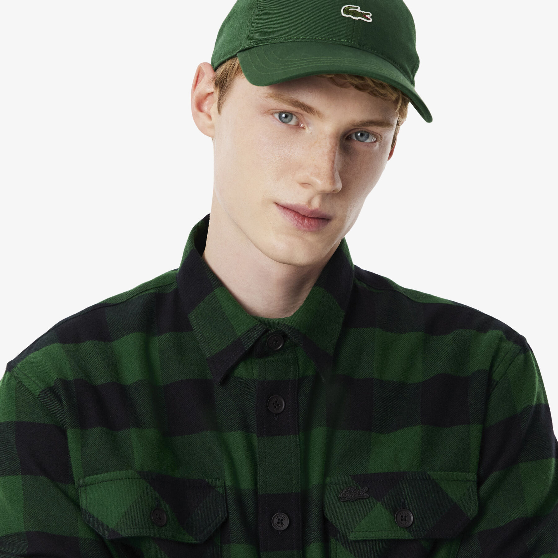 Oversized Cotton Plaid Overshirt lacoste oversized cotton plaid overshirt