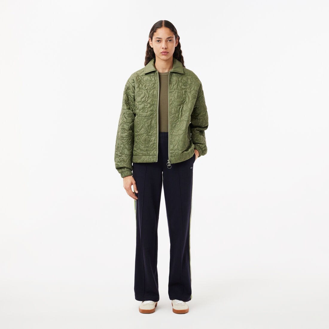 Slim Fit Ribbed Cotton T-shirt Women's Slim Fit Ribbed Cotton T-shirt - TF5538-00-BMY