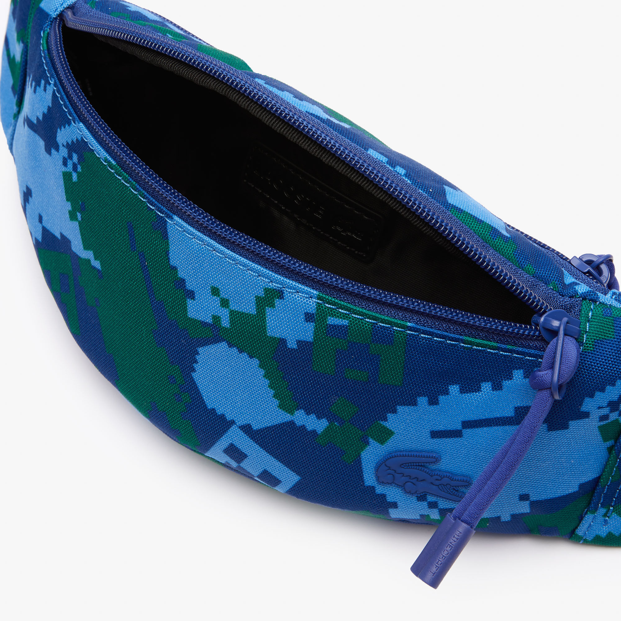 Unisex Lacoste x Minecraft Print Canvas Waist Bag, Multi Color