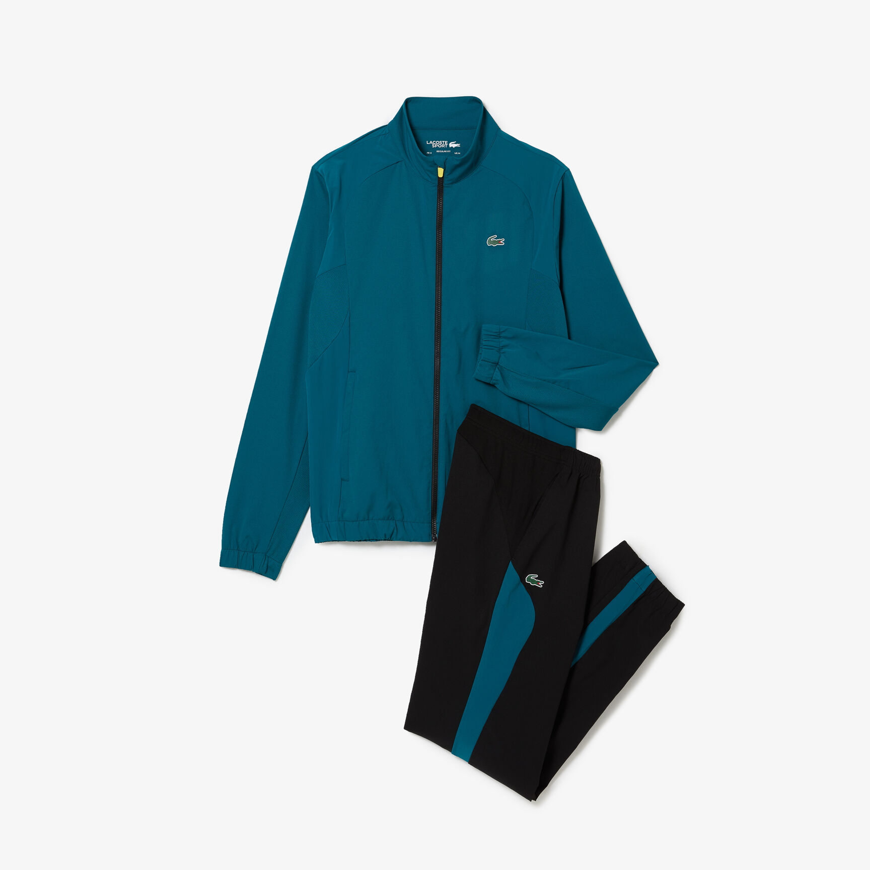 بدلة رياضية تنس بتصميم مقسم بألوان للرجال مجموعة Lacoste SPORT