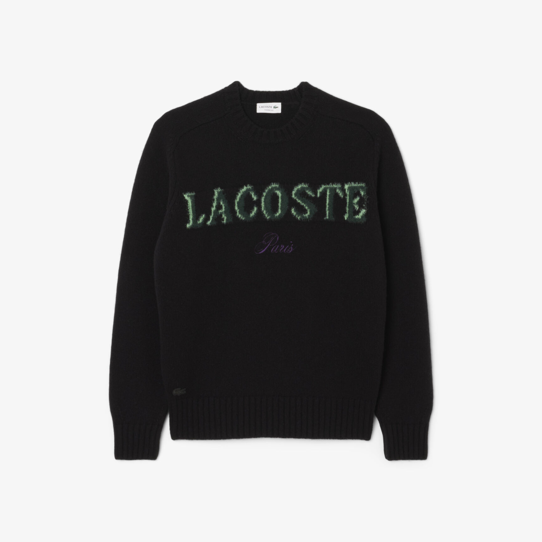 Intarsia Branded Wool Sweater - AH5202-00-XIY