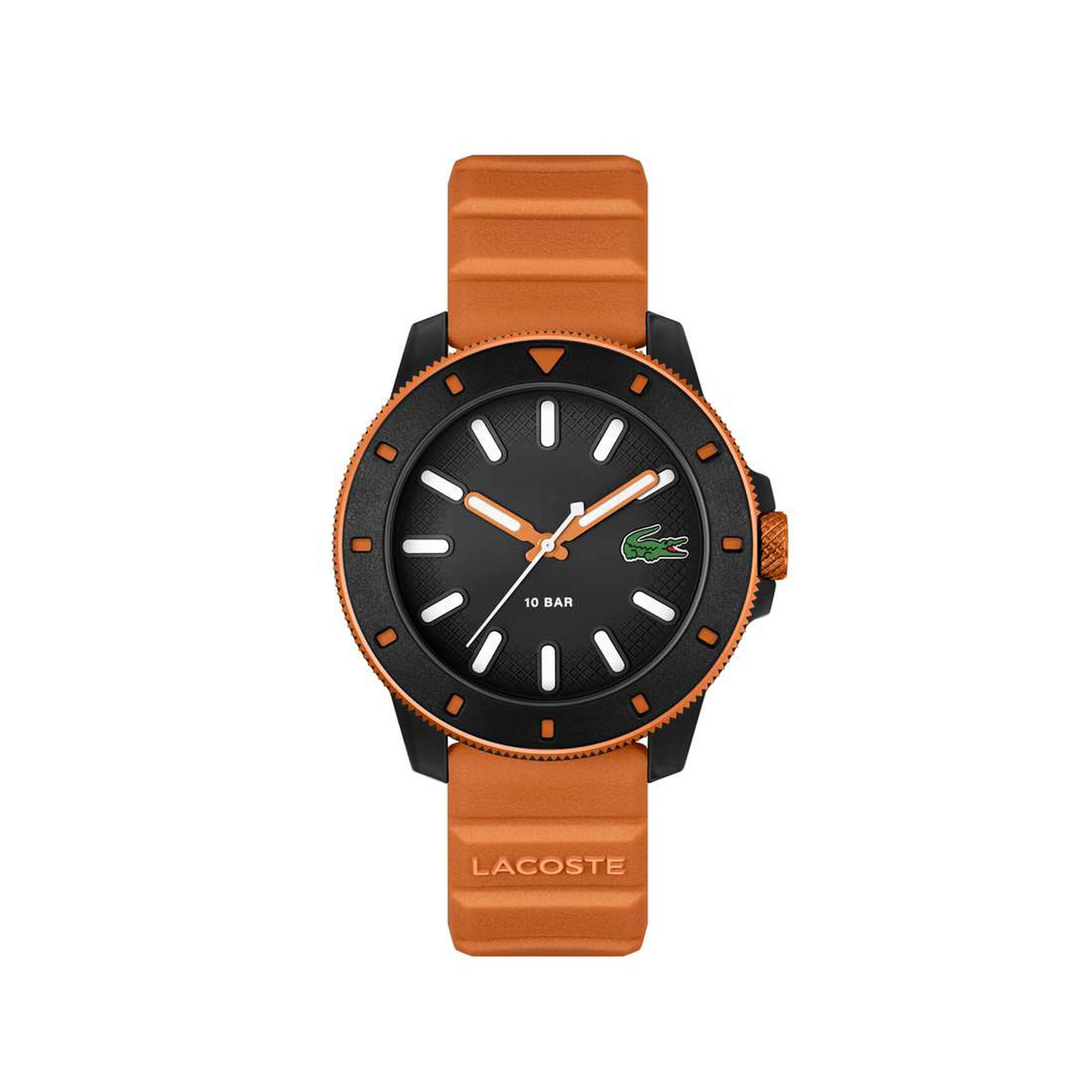 ساعة كوارتز رجالية بسوار من السيليكون بثلاث عقارب Men Silicone Strap 3 Hand Quartz Watch - 2011416-ORG
