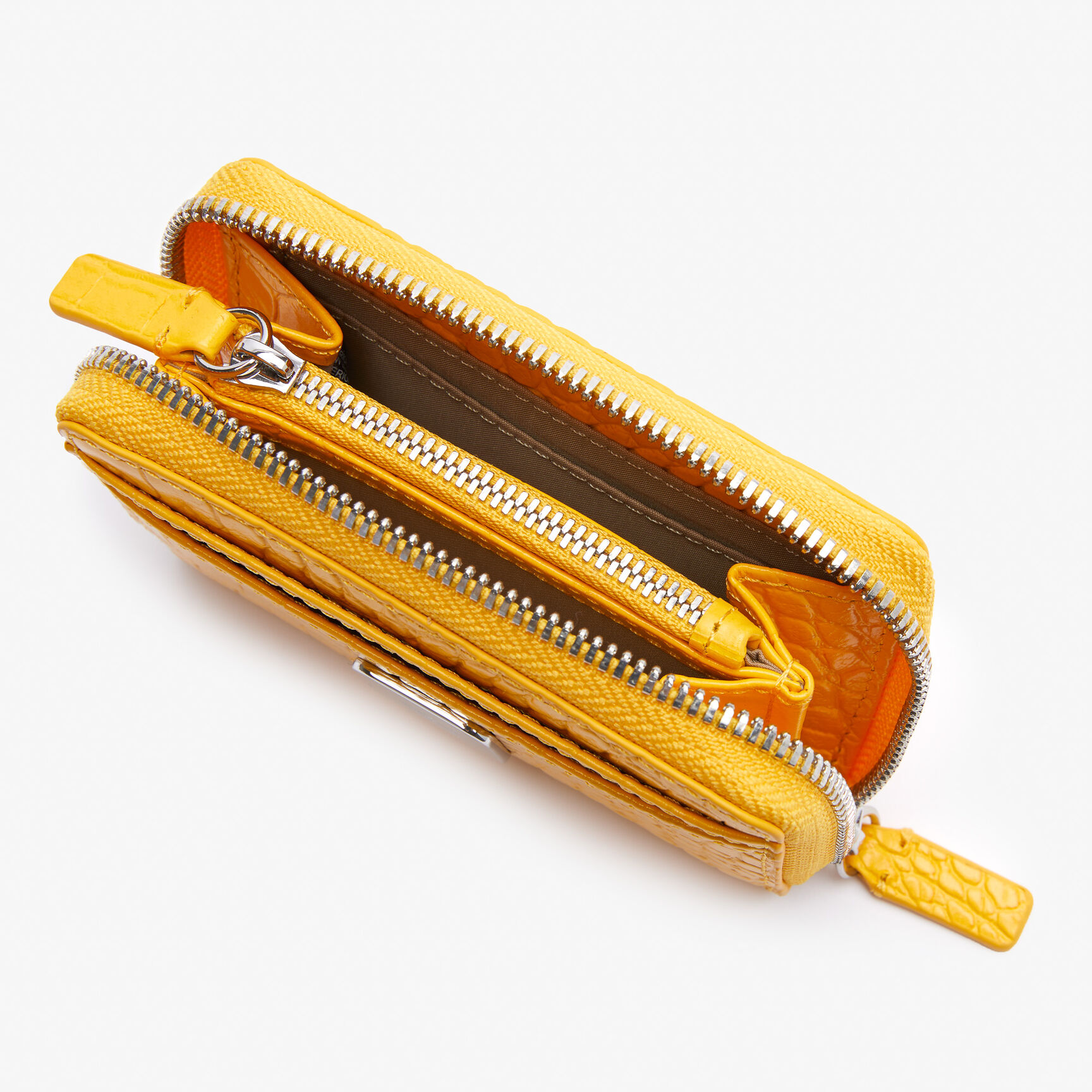 Women's Amelia Zippered Embossed Leather Small Wallet Women's Amelia Zippered Embossed Leather Small Wallet