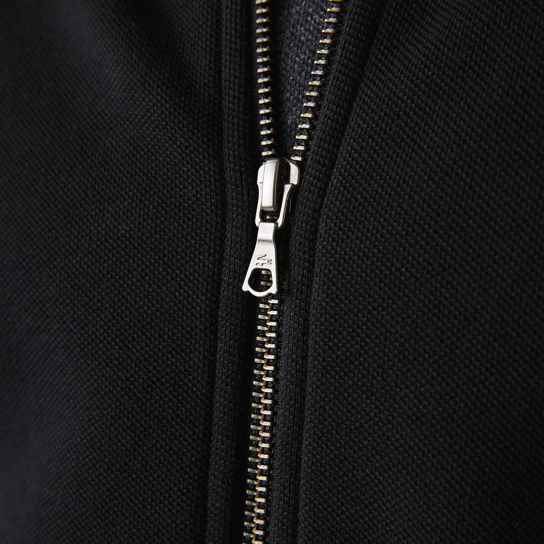 Men's Zippered Stand-Up Collar Piqué Fleece Jacket Men's Zippered Stand-Up Collar Piqué Fleece Jacket