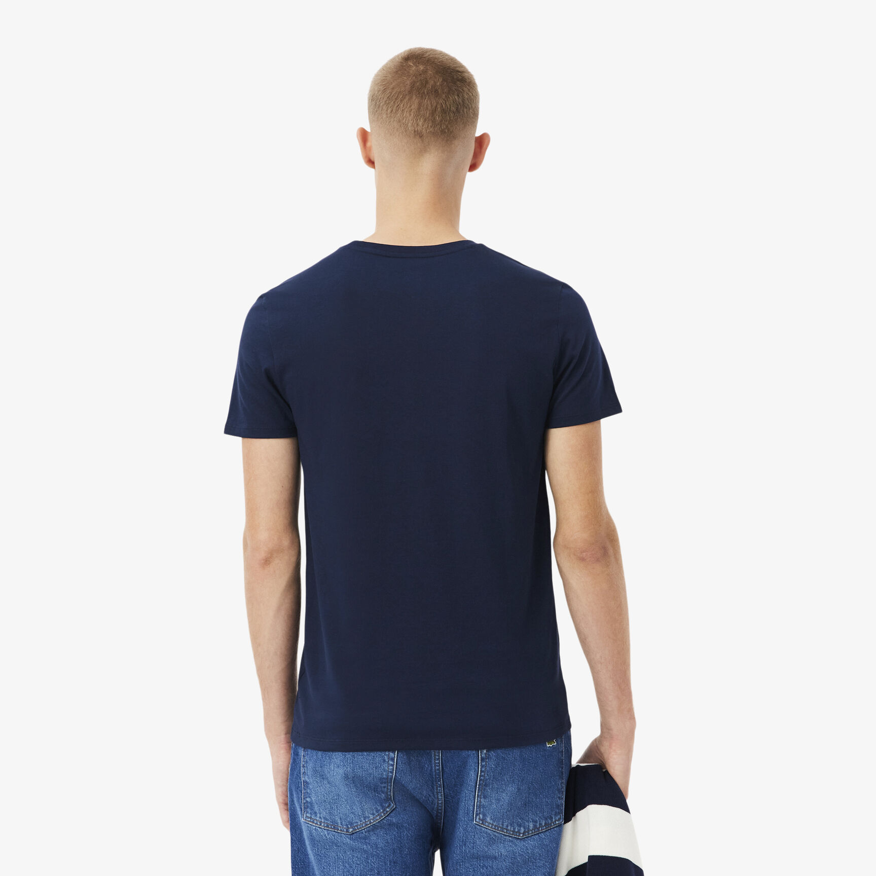 Lightweight Cotton Pima V Neck T-shirt - TH6710-00-166