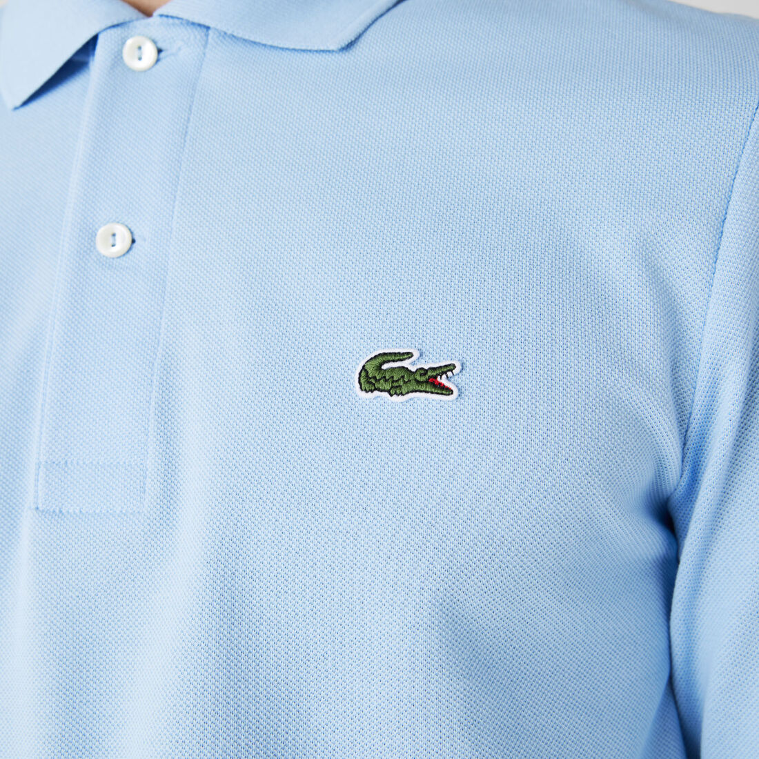 قميص بولو كلاسيكي بأكمام طويلة مقاس L.12.12 Original L.12.12 Long Sleeve Cotton Polo Shirt - L1312-00-HBP