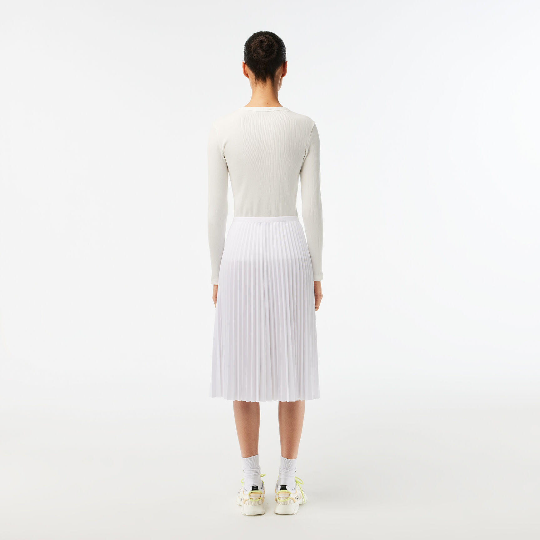 تنورة نسائية بطيات بخصر مطاطي Women's Elasticised Waist Flowing Pleated Skirt - JF8050-00-001