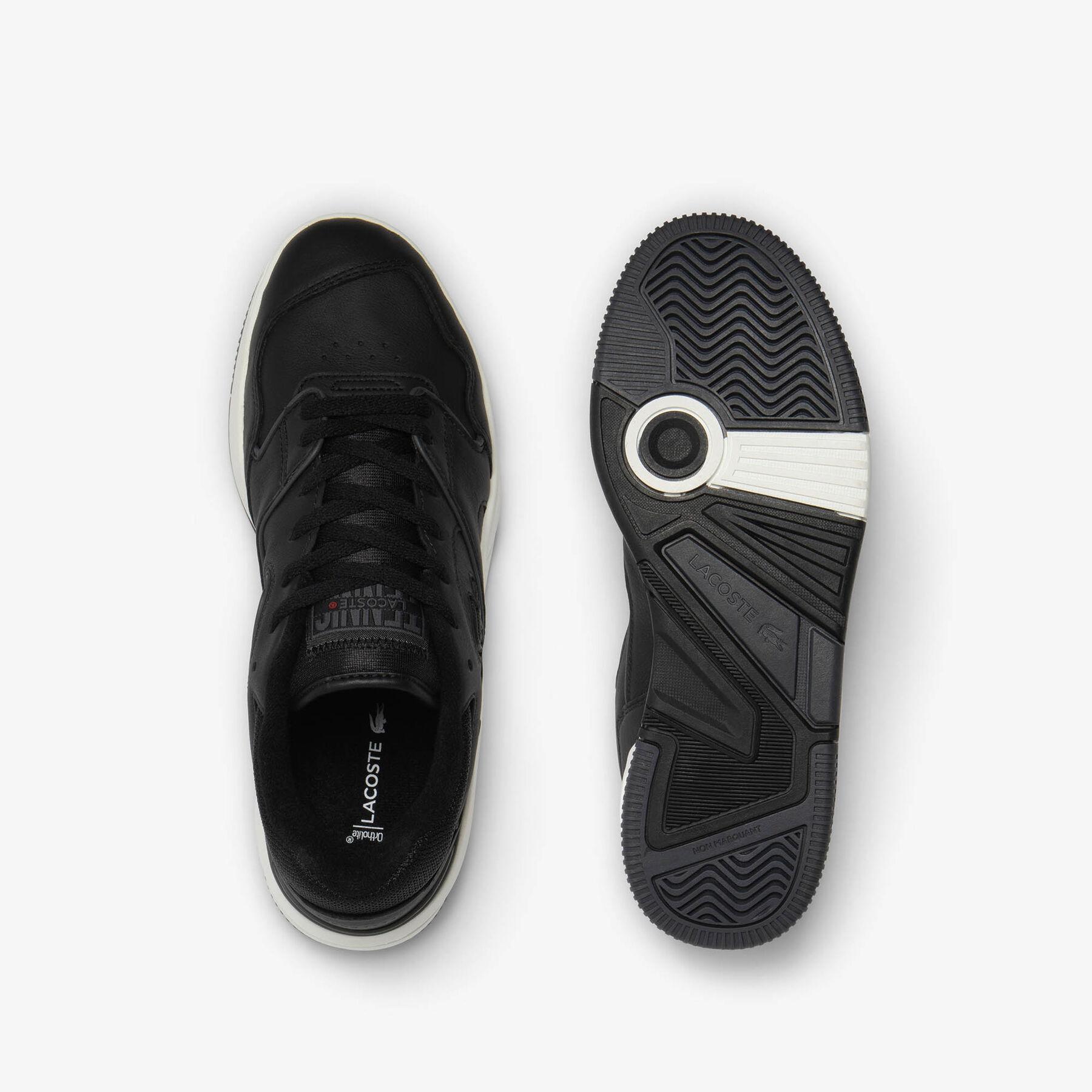 Men's Lineshot Leather Trainers lacoste men s lineshot leather trainers