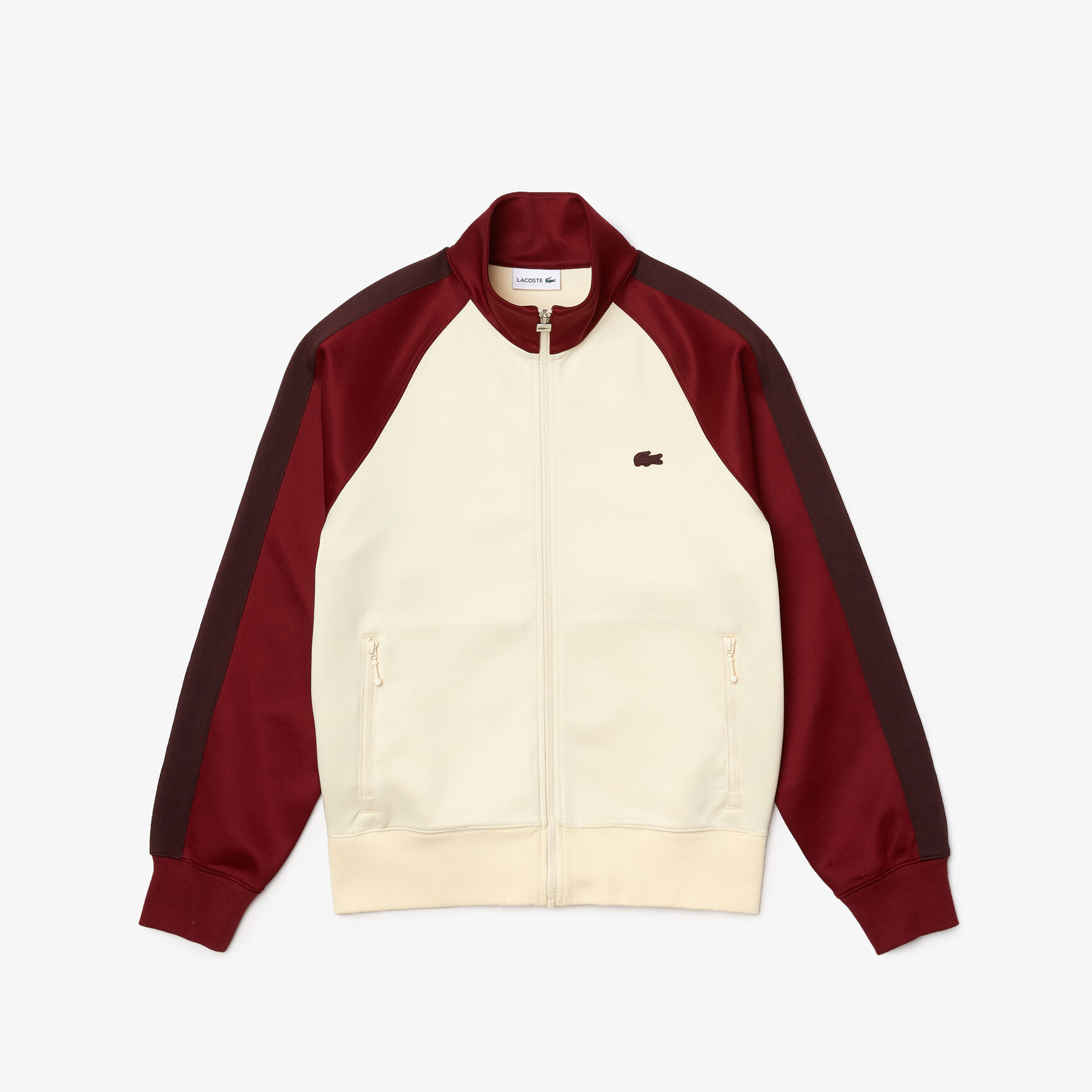 سويت شيرت رجالي من مزيج القطن بياقة عالية وسحاب