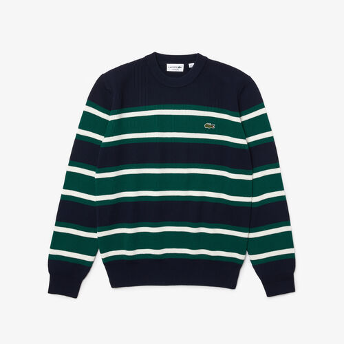 Men’s Heritage Crew Neck Striped Cotton Sweater