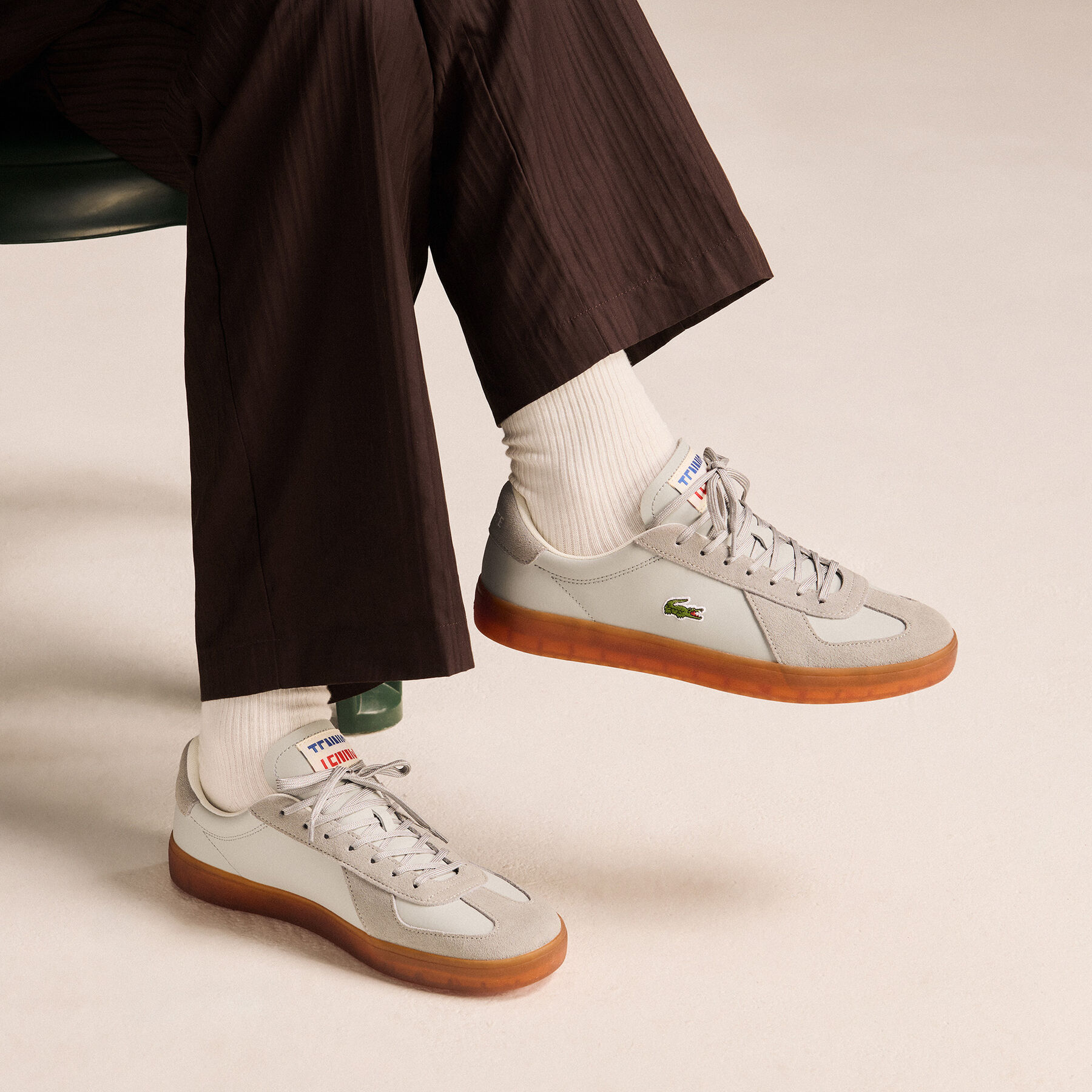lacoste men s baseshot pro leather sneakers