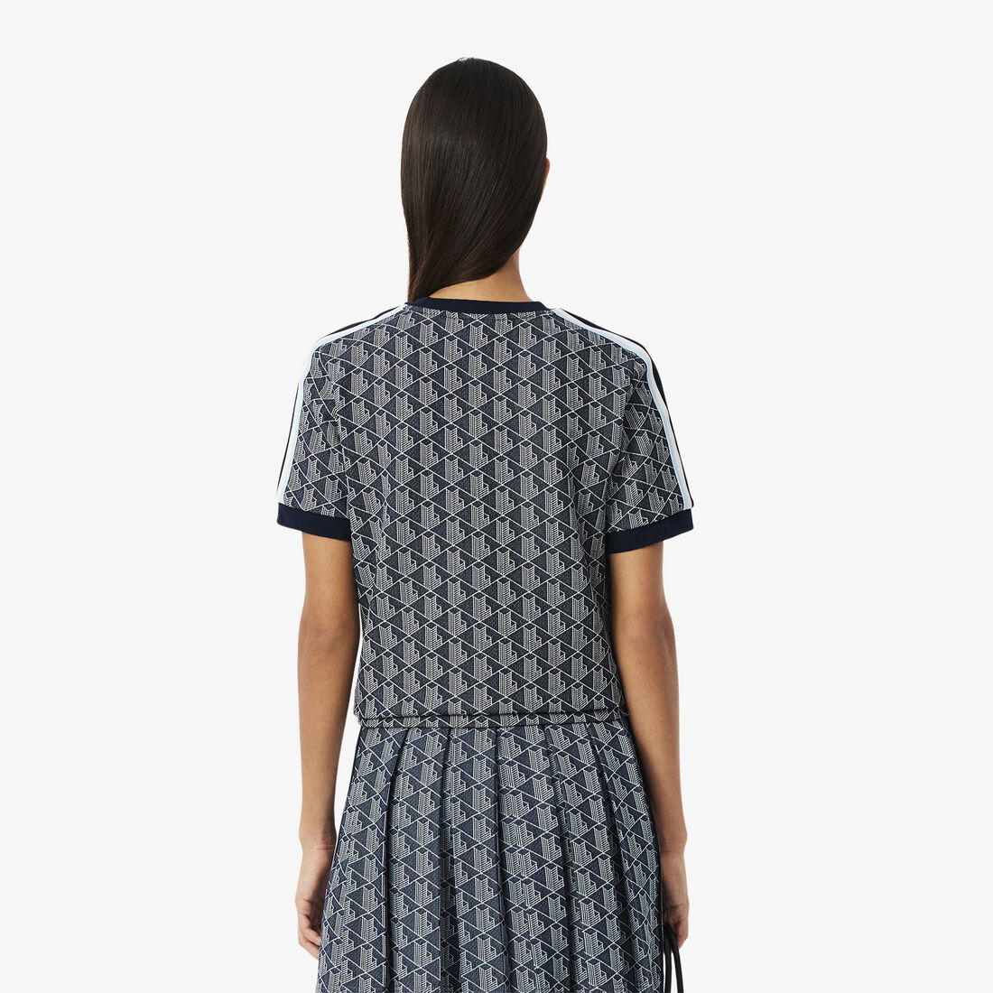 Slim Fit Monogram Jacquard T-shirt Slim Fit Monogram Jacquard T-shirt - TF3244-00-525