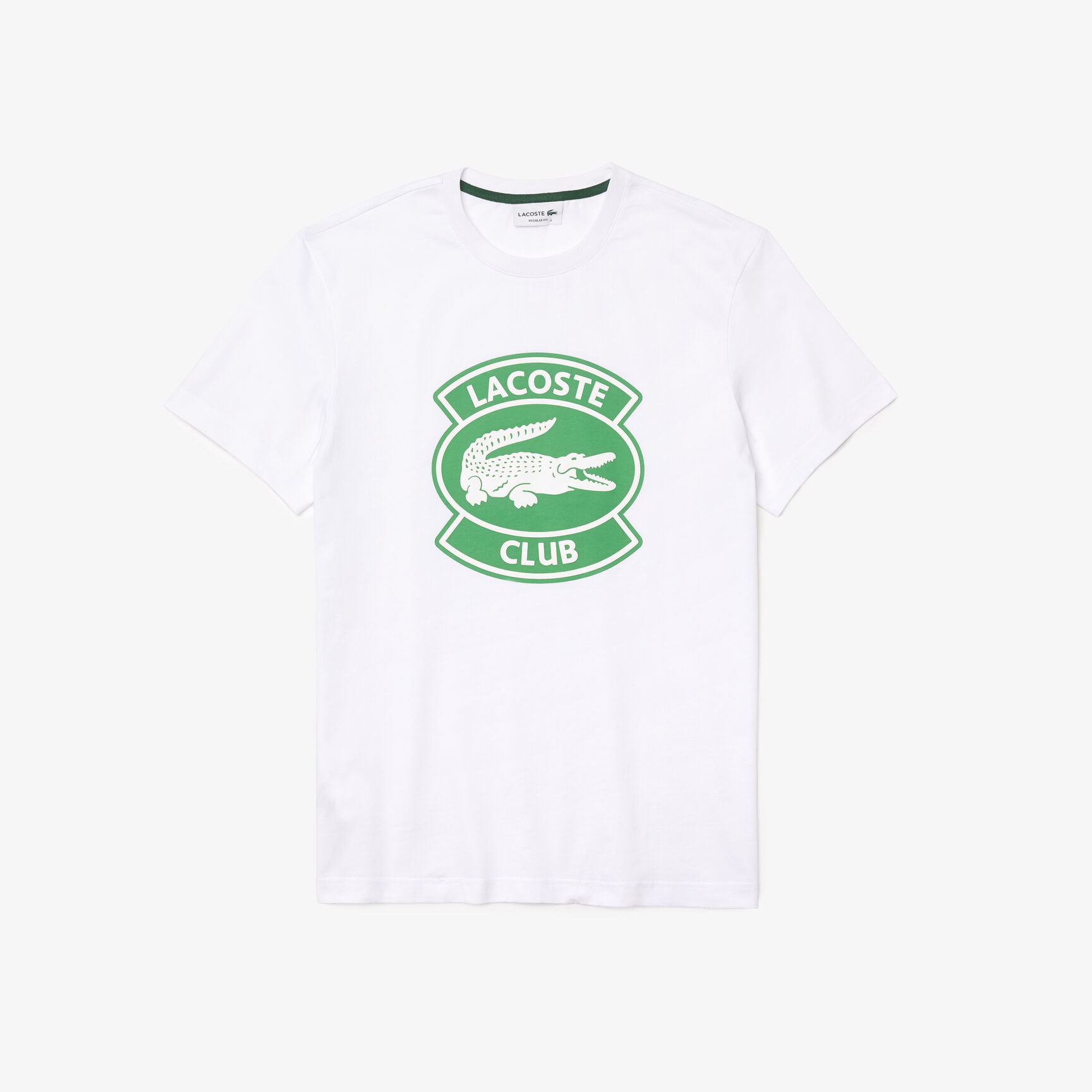 Men's Crew Neck Oversized Lacoste Club Badge Cotton T-shirt Men's Crew Neck Oversized Lacoste Club Badge Cotton T-shirt