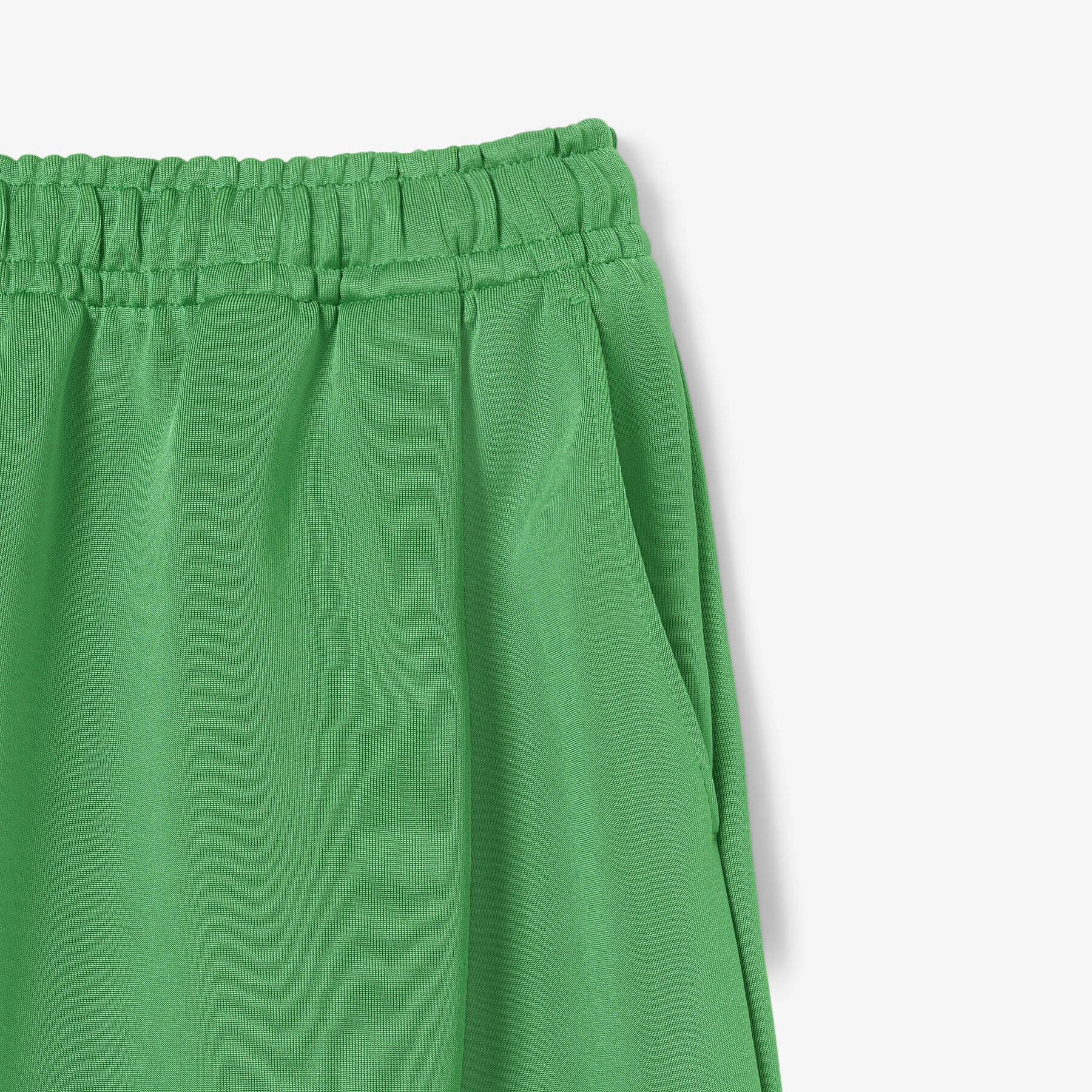 SHORT lacoste runway oversized satin bermuda shorts