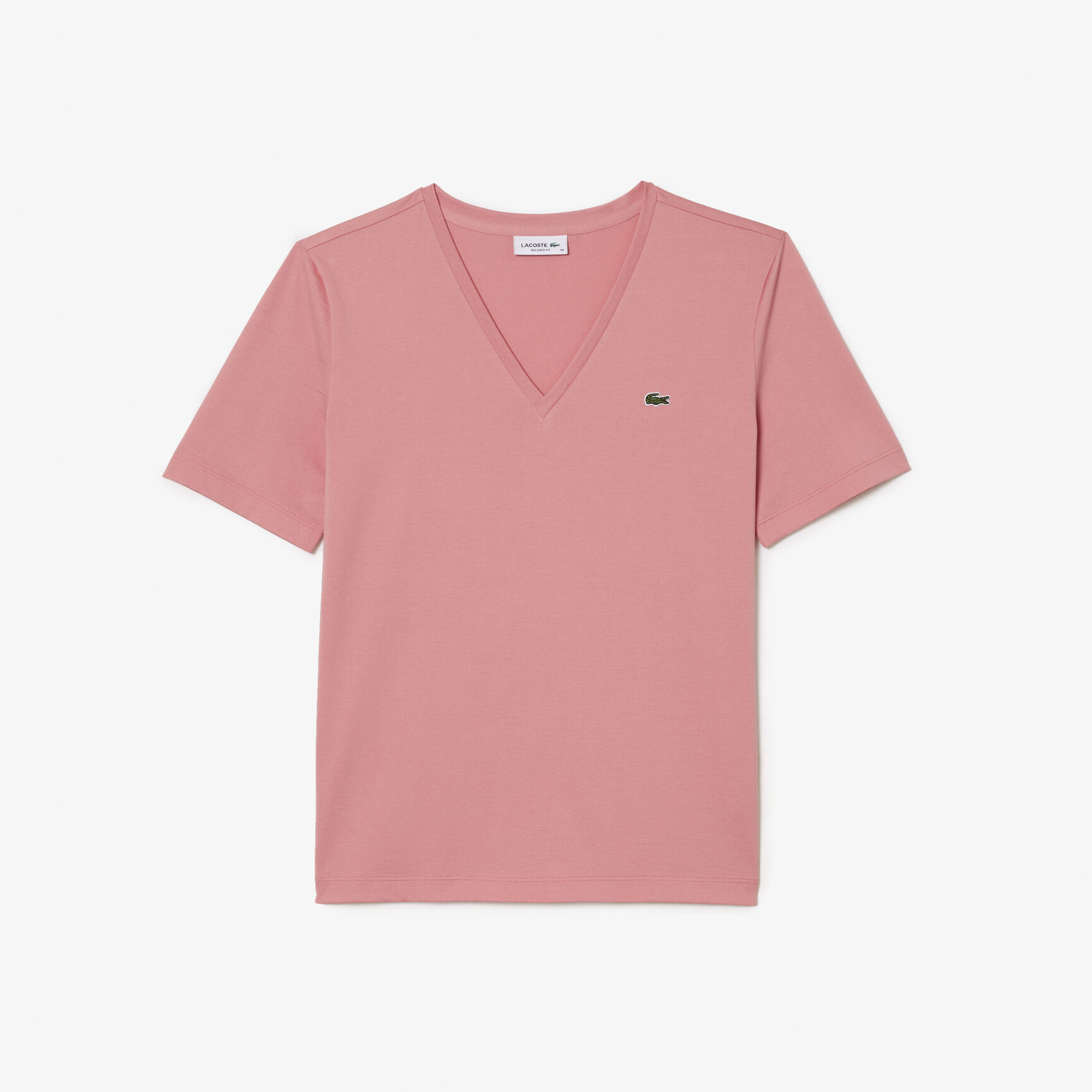 Relaxed Fit Soft Cotton Jersey V Neck T-shirt - TF7300-00-QDS