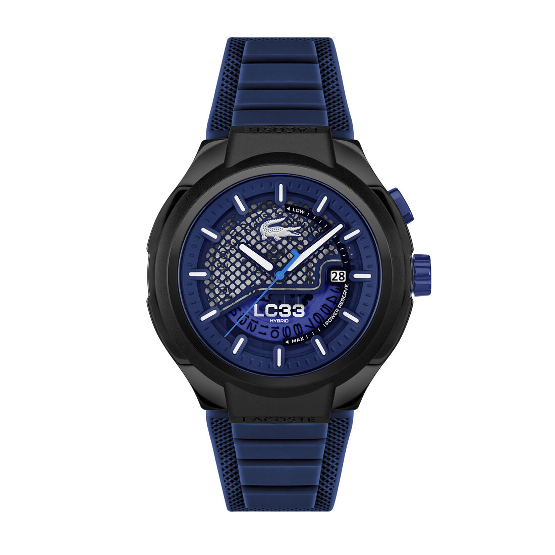 ساعة LC33 بسوار سيليكون أزرق LC33 Blue Silicone Watch - 2011467-BLU