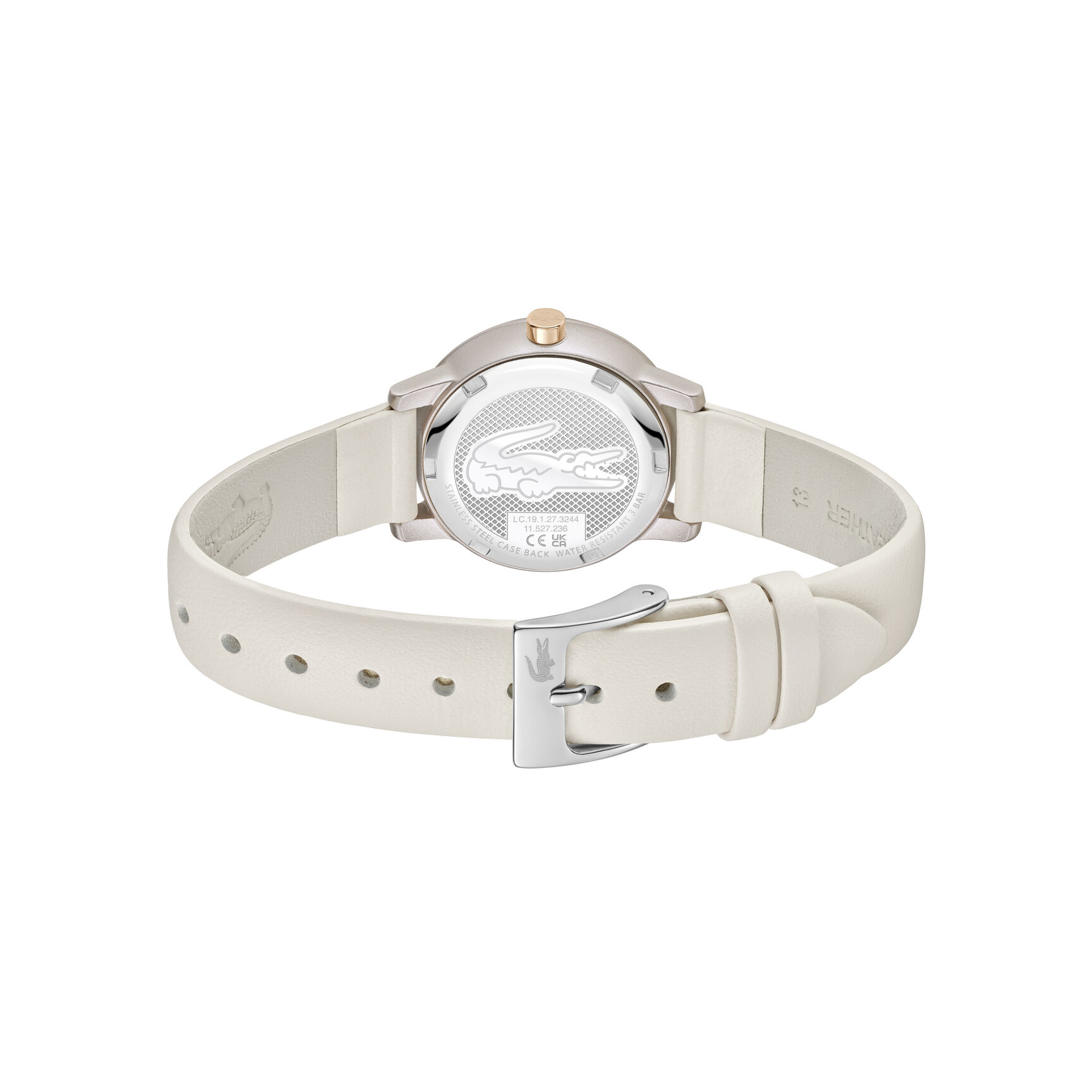 Lacoste 12.12 Swift Leather Strap WATCH - 2001437-WHITE