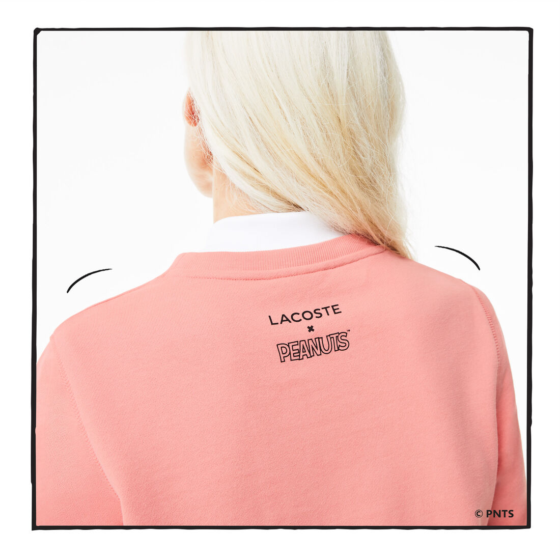 كنزة نسائية من القطن العضوي من Lacoste x Peanuts Crew Neck كنزة نسائية من القطن العضوي من Lacoste x Peanuts Crew Neck