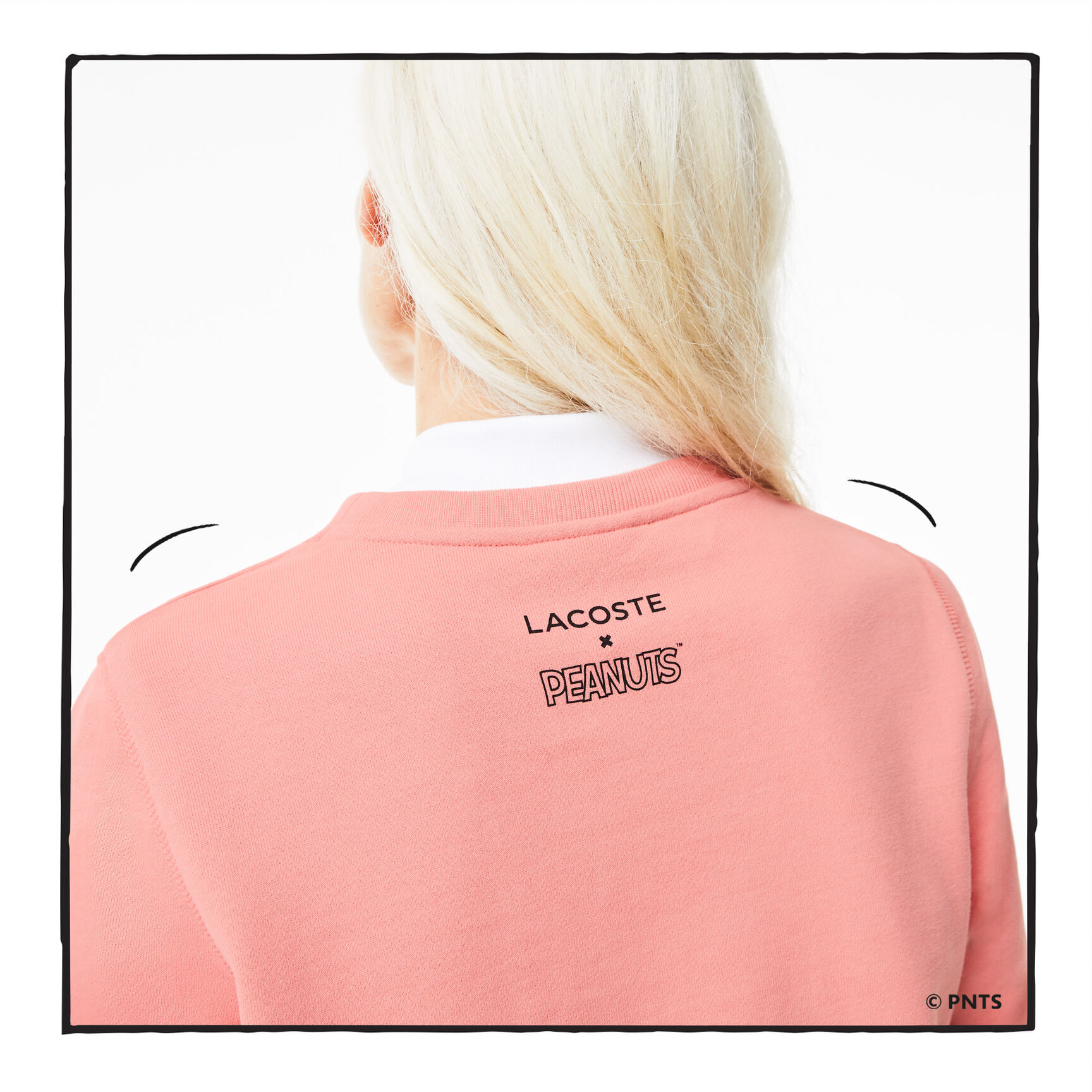 كنزة نسائية من القطن العضوي من Lacoste x Peanuts Crew Neck كنزة نسائية من القطن العضوي من Lacoste x Peanuts Crew Neck