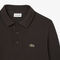 lacoste ribbed cotton polo collar sweatshirt