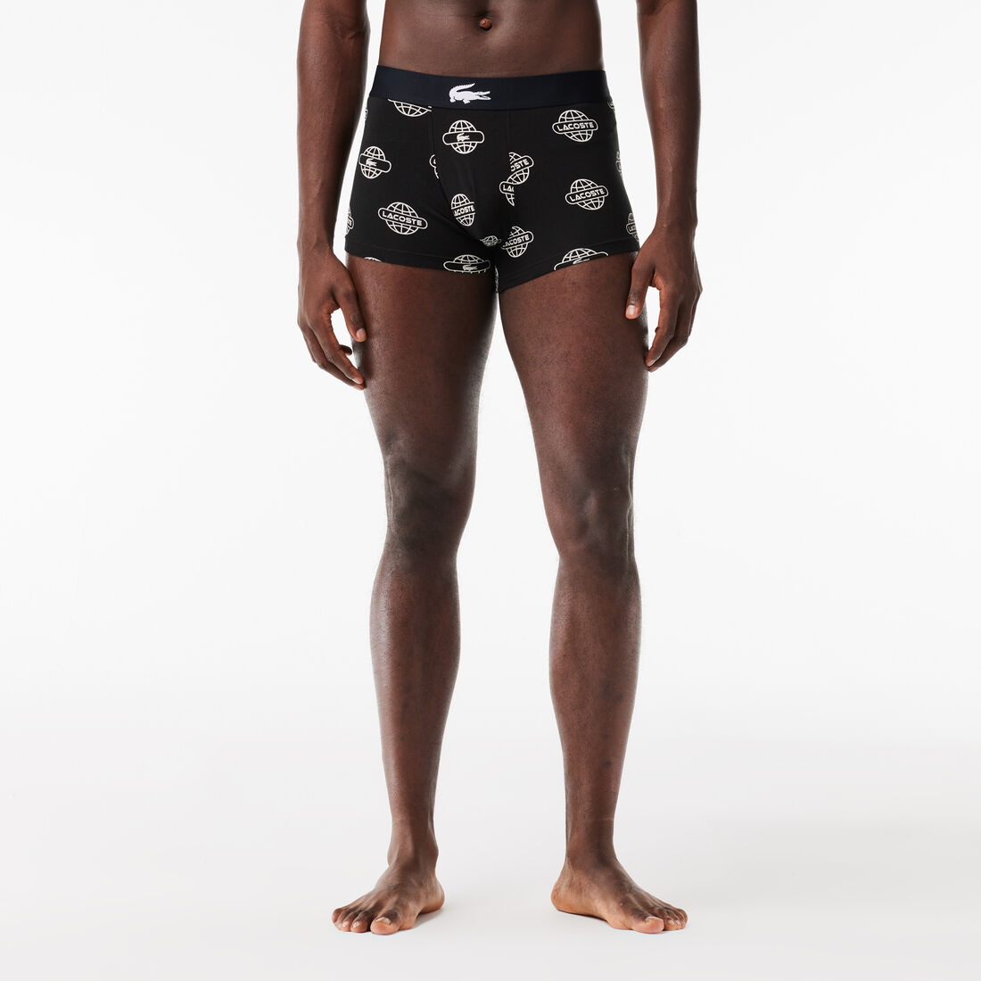 طقم بوكسر قطن مطاطي مزين بشعار الماركة، 3 قطع 3-pack Stretch Cotton Jersey Trunks - 5H2189-00-258