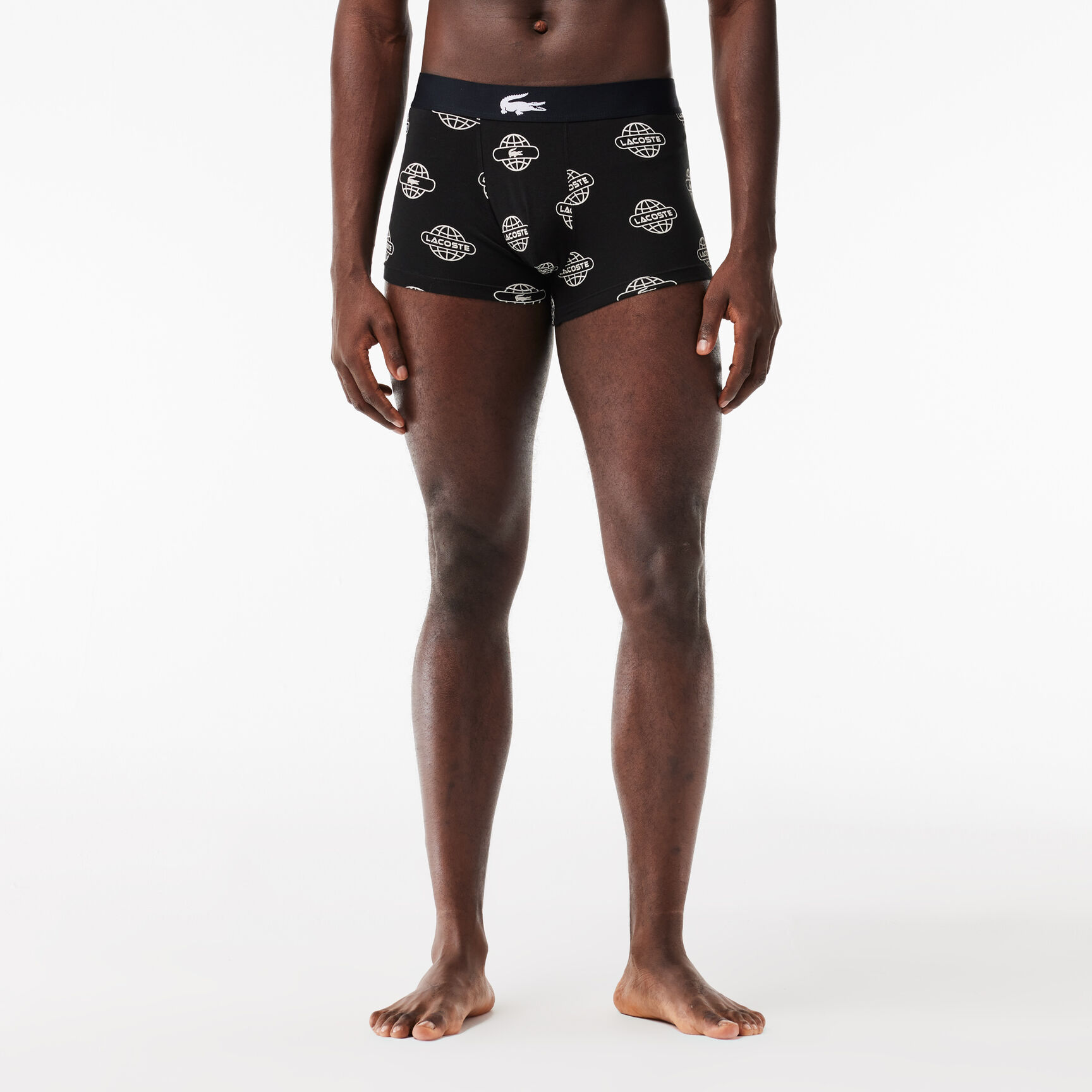 طقم بوكسر قطن مطاطي مزين بشعار الماركة، 3 قطع 3-pack Stretch Cotton Jersey Trunks - 5H2189-00-258