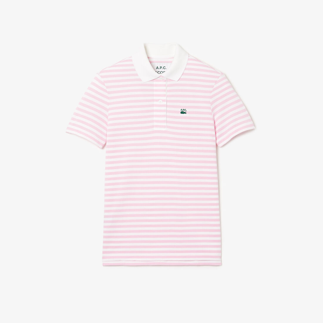 Women’s Lacoste x A.P.C. Loose Fit Striped Polo Shirt Women’s Lacoste x A.P.C. Loose Fit Striped Polo Shirt