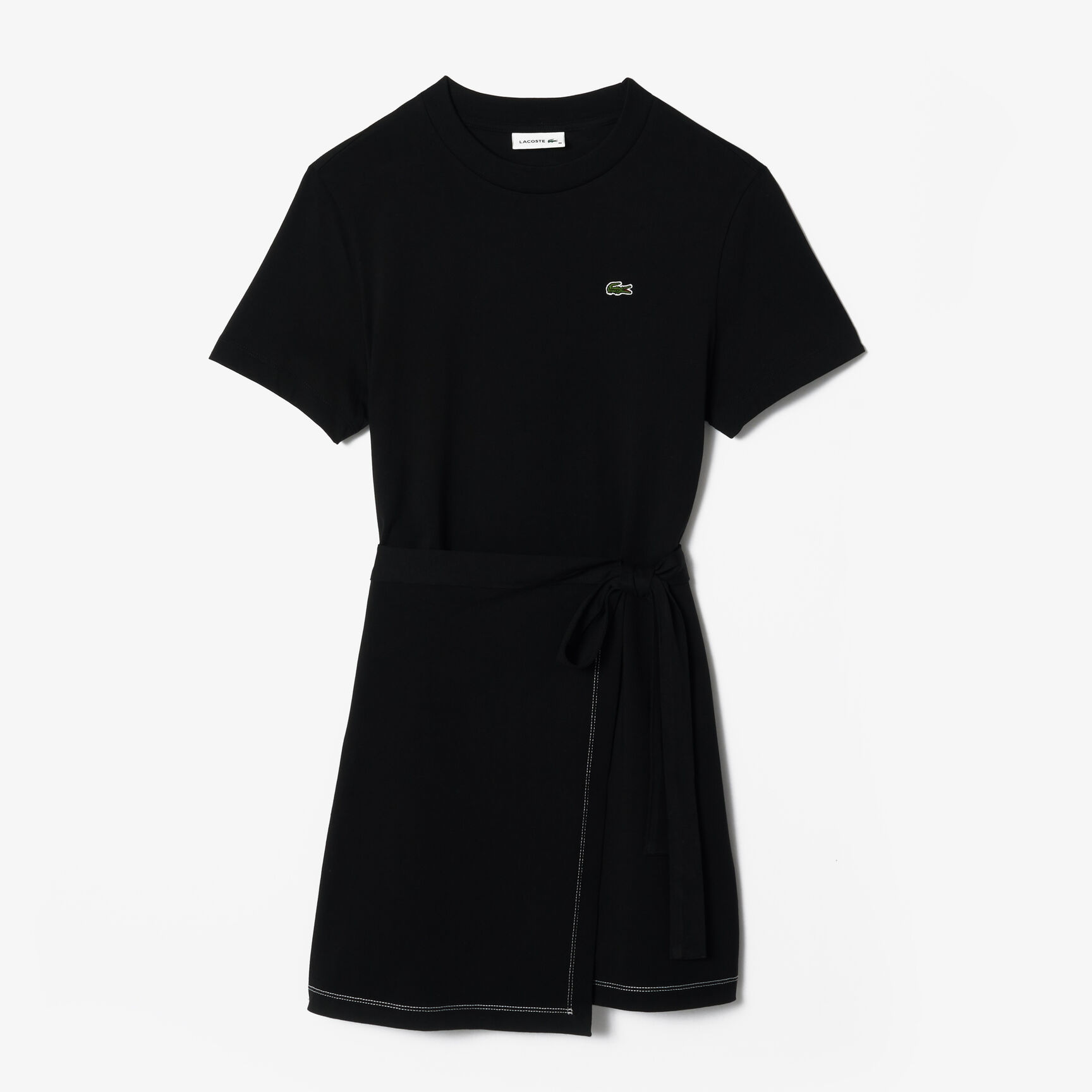 Short Sleeved Contrast Trim Oversized Jersey Dress - EF7268-00-031