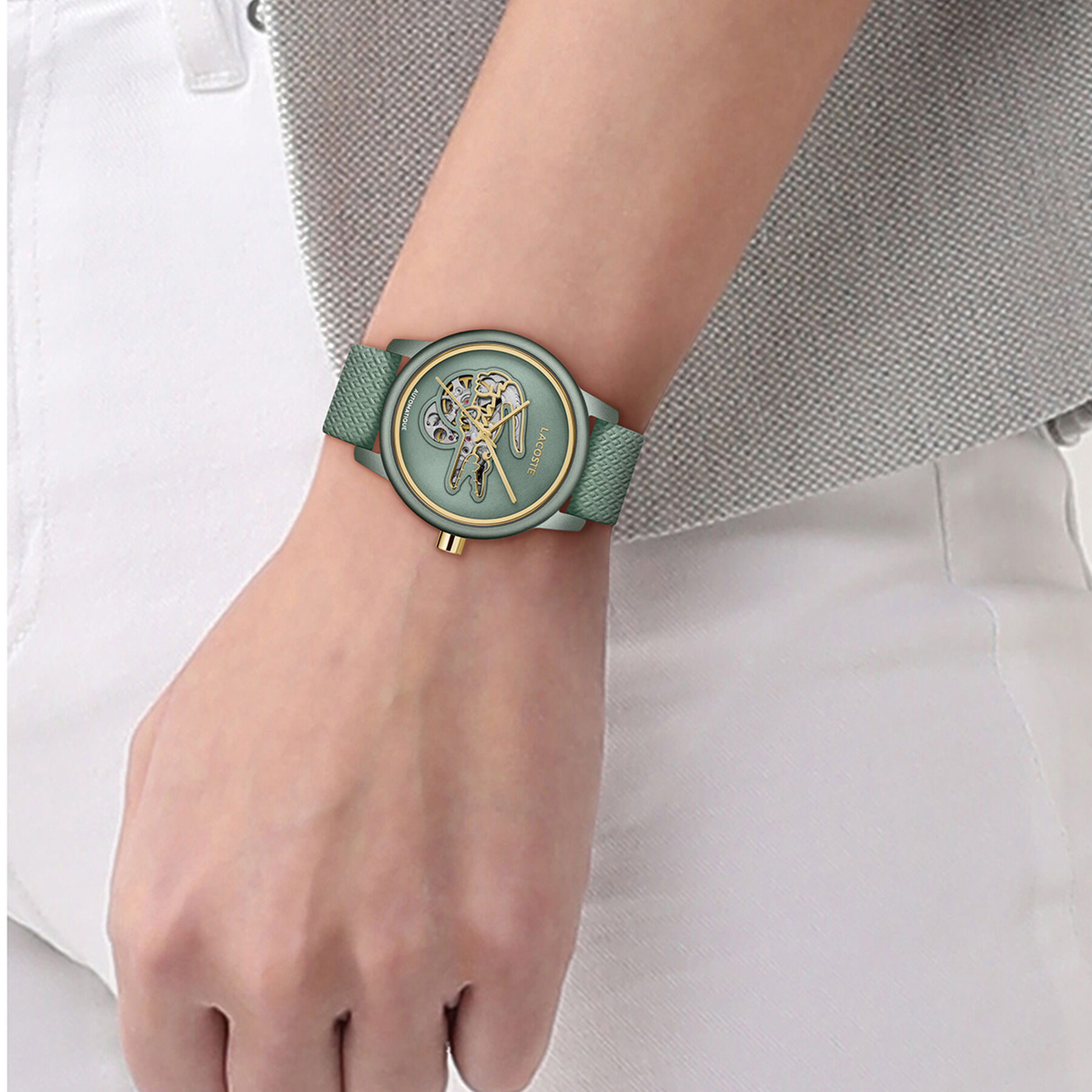 L.12.12 Green Dial Women's Watch L.12.12 Green Dial Women's Watch - 2001465-GRE