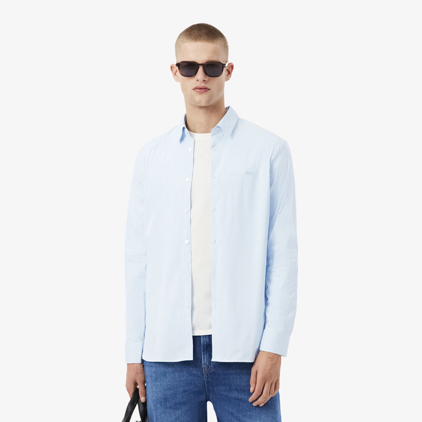 Slim Fit Striped Stretch Poplin Shirt Slim Fit Striped Stretch Poplin Shirt - CH0198-00-FAC