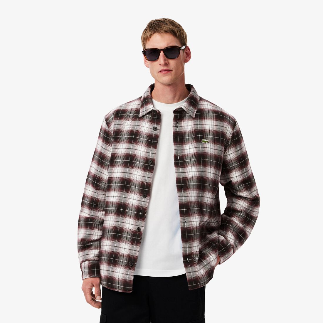 Oversized Plaid Overshirt - CH3499-00-IBP