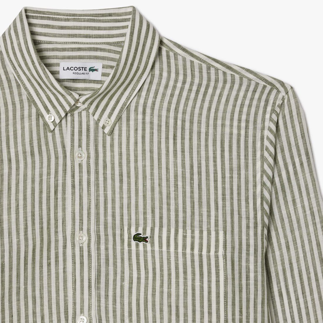 Regular Fit Striped Linen Shirt Regular Fit Linen Shirt - CH6985-00-ICD