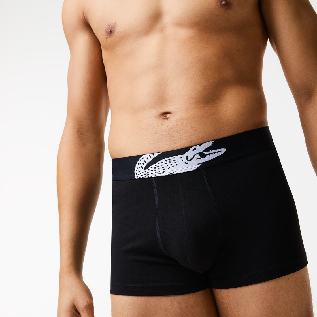 Men's Lacoste Crocodile Print Trunk Three-Pack Men's Lacoste Crocodile Print Trunk Three-Pack