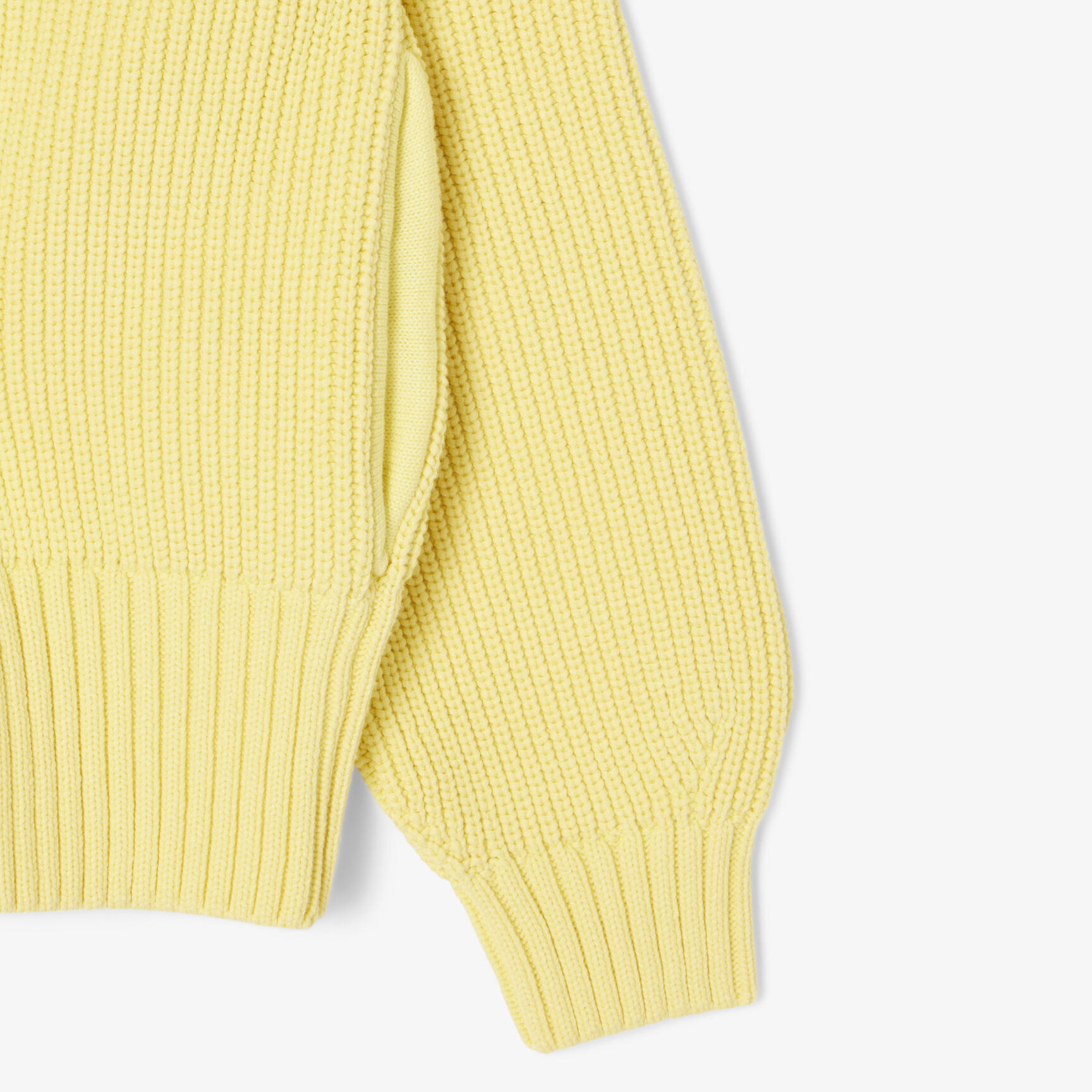 Zipped Cotton Badge Accent Sweater Zipped Cotton Badge Accent Sweater - AF9858-00-107