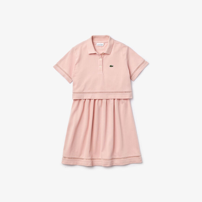Girl’s Polo-Style Trompe l'Oeil Dress