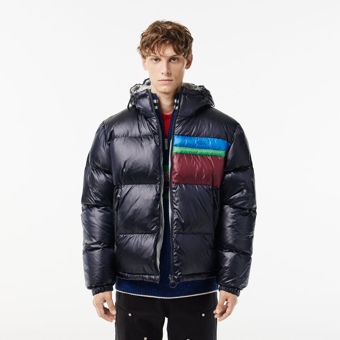 Reversible Colourblock Accent Down Jacket - BH1639-00-QIW