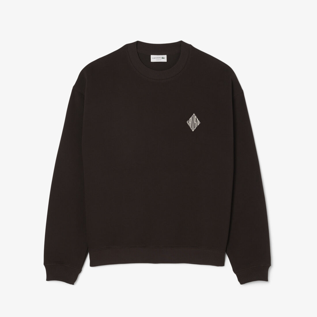 سويت شيرت بشعارالماركة بيكيه مزدوج الوجه Double Face Pique Badge Sweatshirt - SH0035-00-3LA