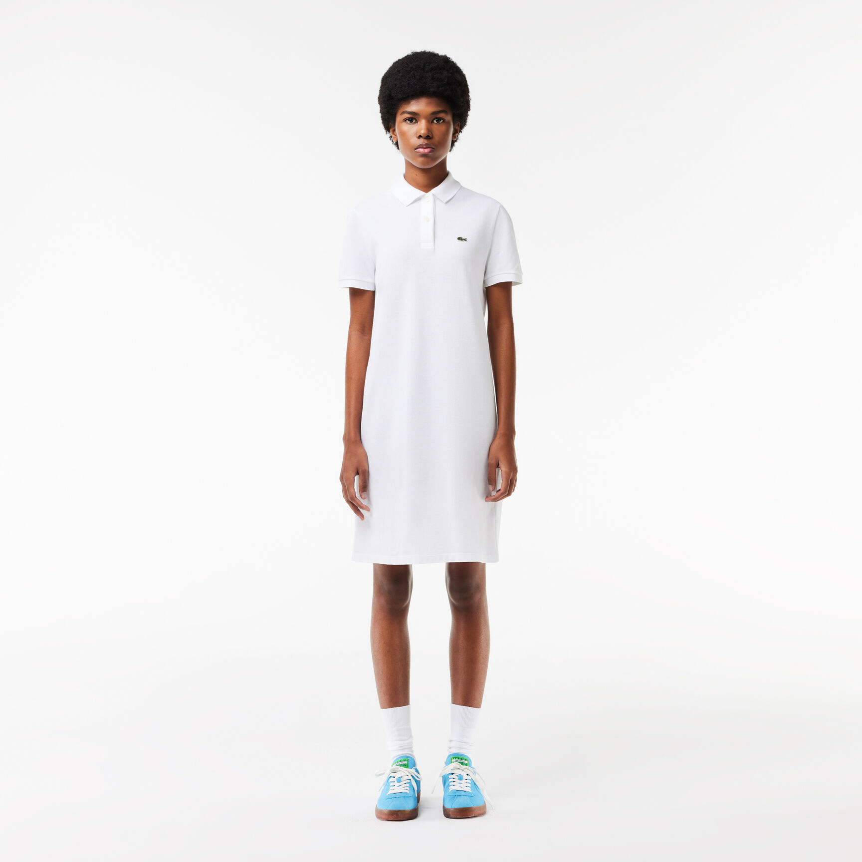 Women's Lacoste Pique Knit Polo Dress Women's Lacoste Piqu Knit Polo Dress - EF7767-00-001