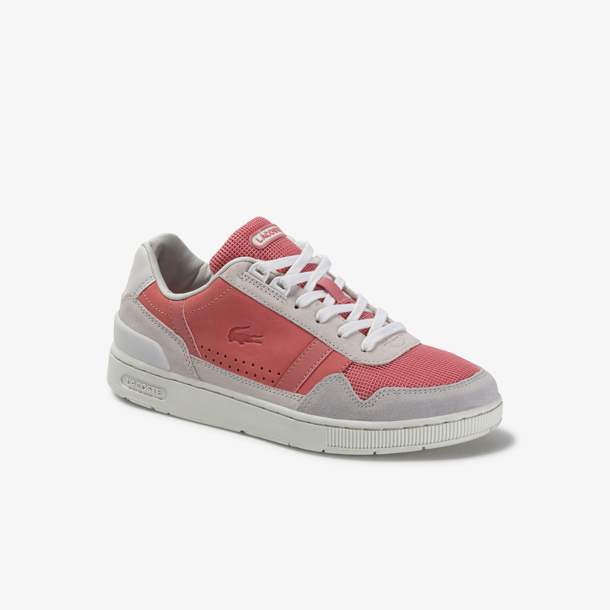 Women's T-Clip Leather and Suede Trainers