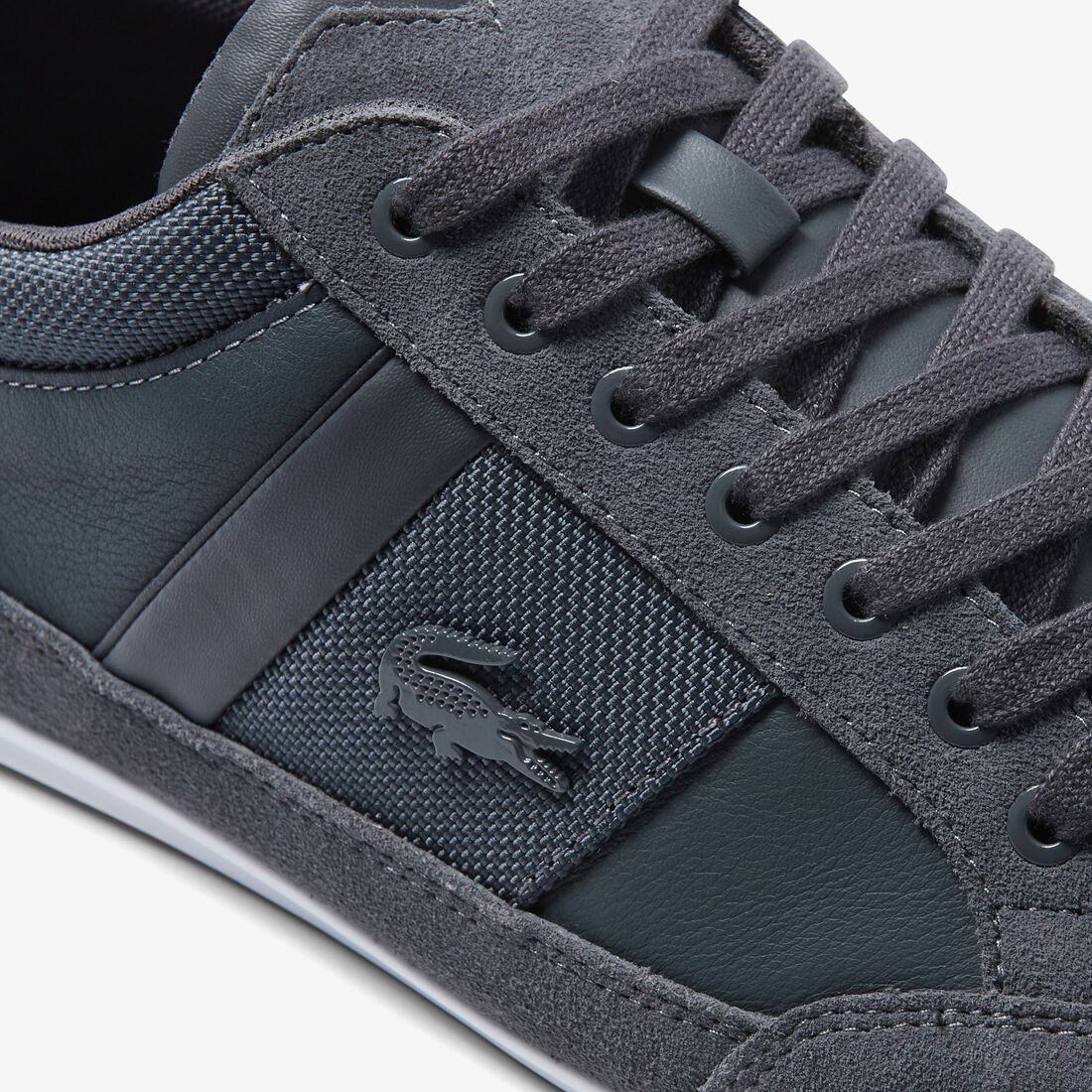 Men's Lacoste Chaymon Leather Color Contrast Sneakers Men's Lacoste Chaymon Leather Color Contrast Sneakers