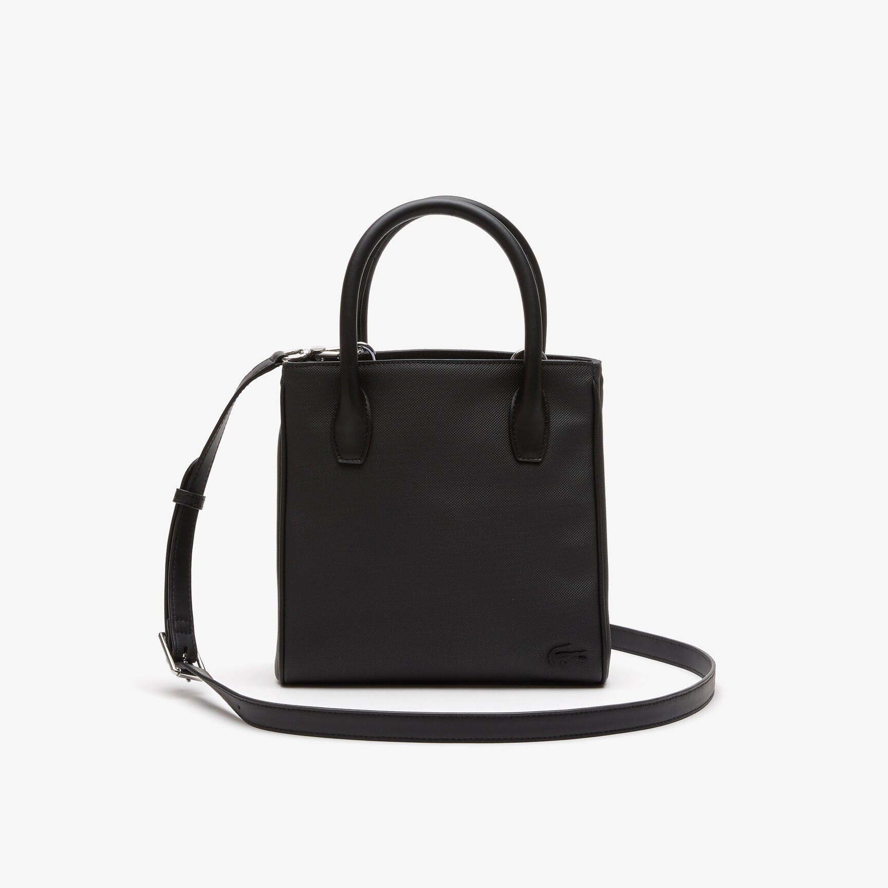 Women's Lacoste Detachable Strap Zip Shopping Bag Women's Lacoste Detachable Strap Zip Shopping Bag