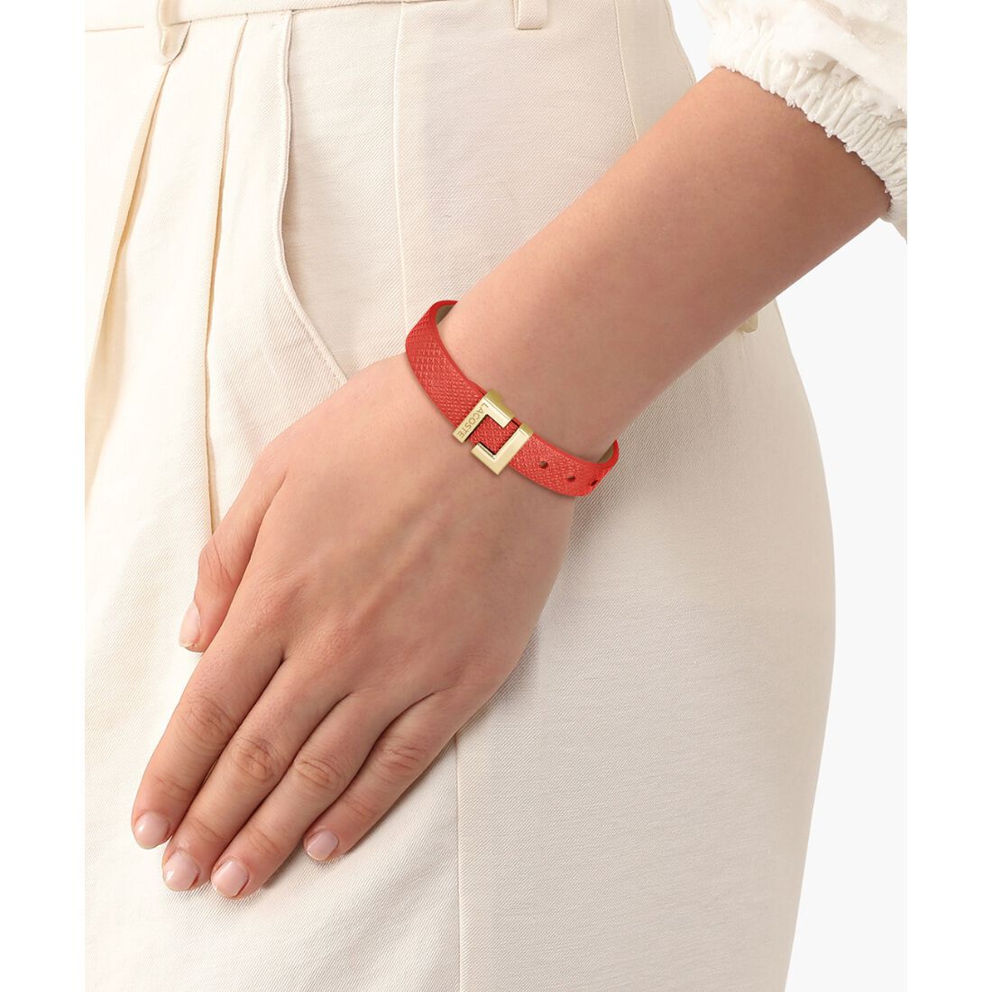 Lacoste Leather Women Bracelet Lacoste Leather Women Bracelet - 2040217-ORANGE